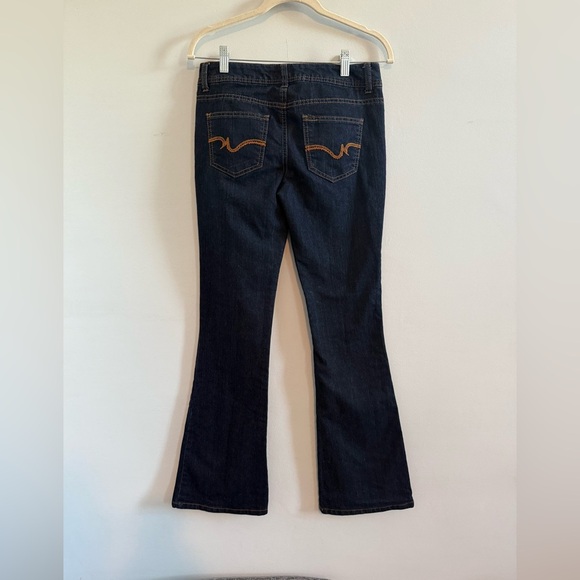 SO Y2K Dark Blue Flare Women's Jeans, size 3 - Picture 2 of 4